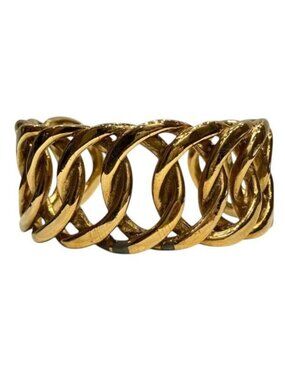 Chanel Vintage Gold Bangle Bracelet